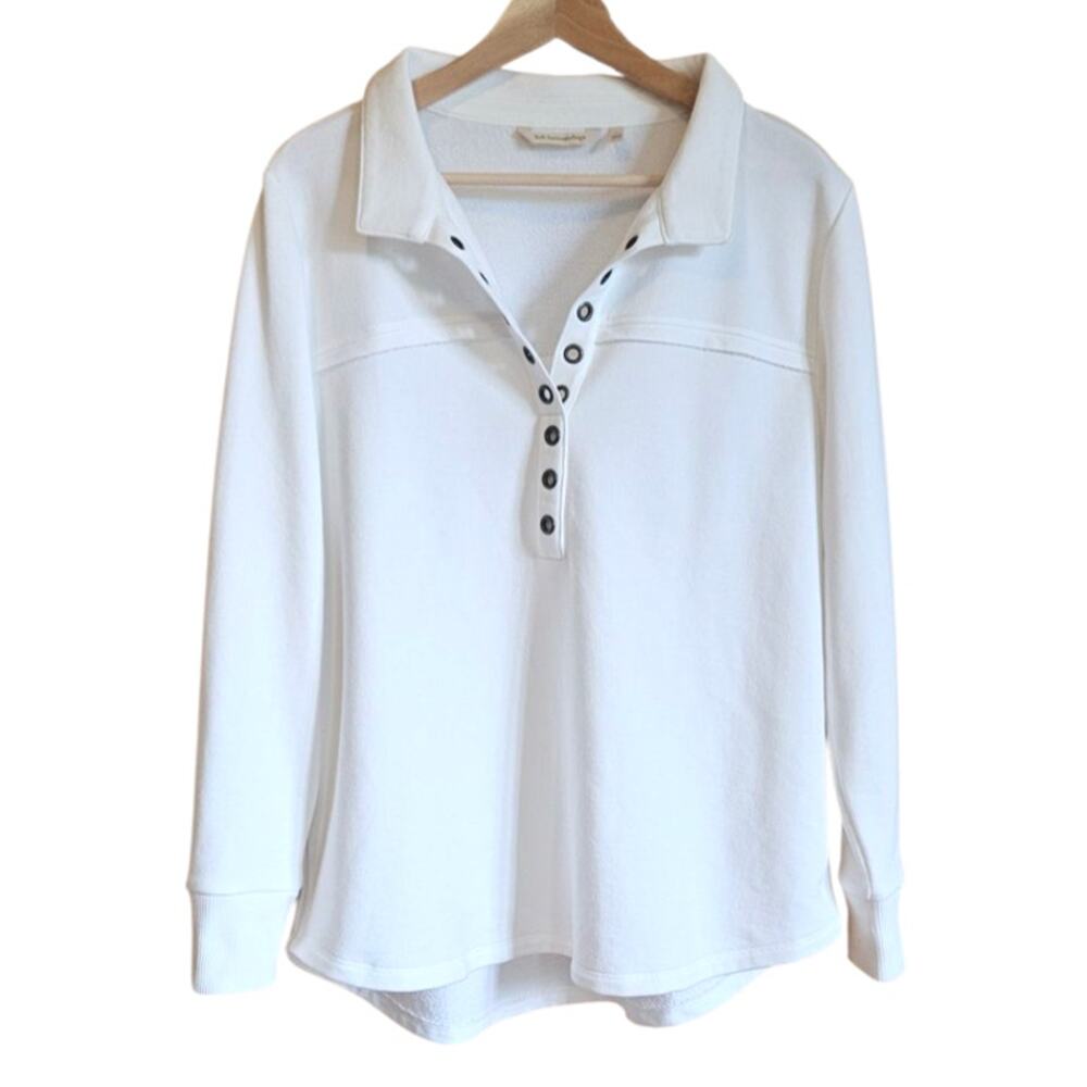 White Button-Up Women's Top